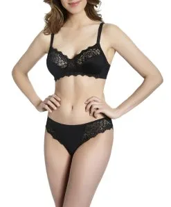 Simone Perele Soutien-gorge Triangle Sans Armatures Caresse De Simone Pérèle Coloris Noir -SOUTIEN-GORGE Soldes Boutique 12A210 Soutien gorge Sans Armatures Triangle Noir Caresse Simone Perele Ensemble.jpg