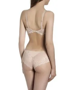Simone Perele Shorty Caresse De Simone Pérèle Forme Bandeau Coloris Peau Rosée (=chair) -SOUTIEN-GORGE Soldes Boutique 12A630 Shorty Peau Rosee Chair Caresse Simone Perele Ensemble Dos.jpg