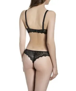Simone Perele Tanga Caresse De Simone Pérèle Coloris Noir -SOUTIEN-GORGE Soldes Boutique 12A710 Tanga Noir Caresse Simone Perele Ensemble Dos.jpg