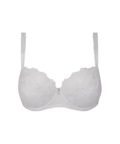 Soutien-gorge Corbeille Grande Taille Collection De Lingerie Permanente Dressing Floral De Chez Lise Charmel, Coloris Blanc. 