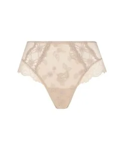 Shorty Grande Taille Sublime En Dentelle De La Marque De Lingerie Française Lise Charmel, Coloris Nude Sublime.