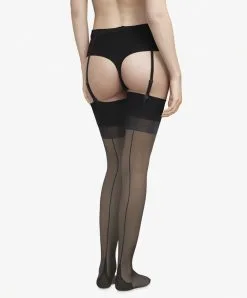 SOUTIEN-GORGE Soldes Boutique -SOUTIEN-GORGE Soldes Boutique Bas couture 15D baguette arriere Chantal Thomass Ligne Bas et Collants Noir TT1770 NOIR 2