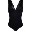 ANTIGEL DE LISE CHARMEL Body Décolleté En Dentelle Collection Homewear Simply Perfect En Coloris Noir De Chez Antigel Par Lise Charmel.