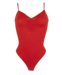 ANTIGEL DE LISE CHARMEL Body échancré Collection Homewear Simply Perfect En Coloris Ocre Rouge De Chez Antigel Par Lise Charmel.