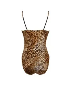 ANTIGEL DE LISE CHARMEL Body Sans Manches Prêt-à-porter Collection Libre Panthère Coloris Fauve Et Noir De Chez Antigel Par Lise Charmel. -SOUTIEN-GORGE Soldes Boutique Body sans manches pret a porter Antigel de Lise Charmel Libre Panthere fauve et noir panthere ELH5838 FN 11