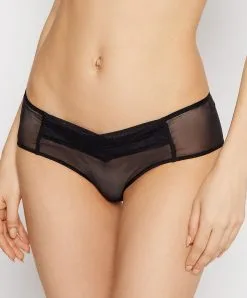 Shorty Chantal Thomass De La Collection Encens'Moi Coloris Beige Noir.