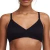 Bralette Avec Coques à Rayures Texturées Collection Soft Stretch Stripes Coloris Noir De Chez Chantelle Paris. 