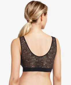 Brassière Paddée Dentelle Noire Invisible Collection Essentielle Soft Stretch De Chez Chantelle.  -SOUTIEN-GORGE Soldes Boutique Brassiere paddee dentelle Chantelle soft stretch noir C11G10 011 2