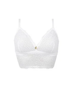 ANTIGEL DE LISE CHARMEL Soutien-gorge Bralette Sans Armatures De La Ligne Lingerie Blanche Destination Futur De Chez Antigel Par Lise Charmel. -SOUTIEN-GORGE Soldes Boutique Brassiere seduction bralette Antigel de Lise Charmel Destination Futur blanc ELH6227 BL 10