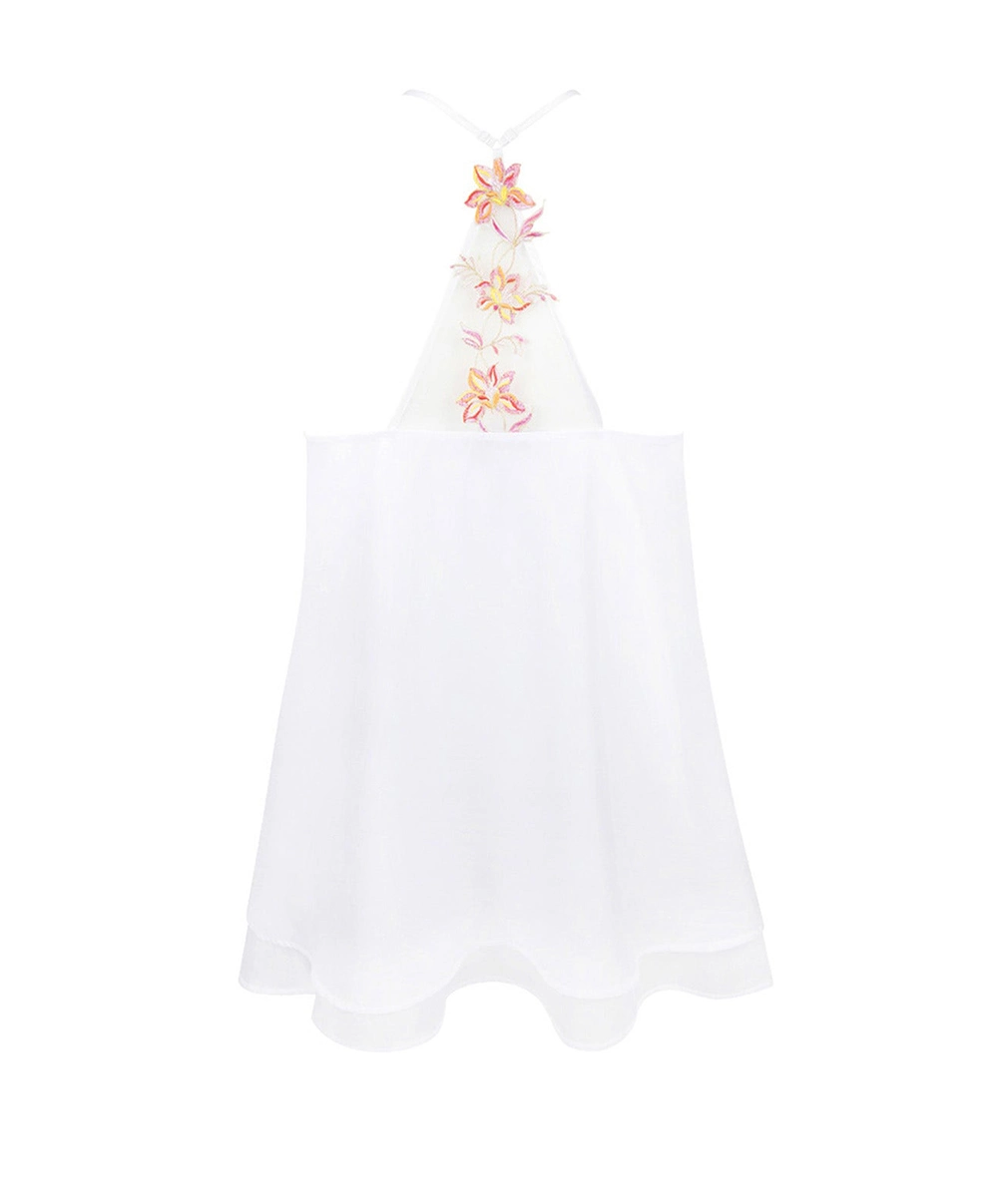 Caraco à Fleurs De La Collection Été Frivole Coloris Blanc Fleuri De Chez Lise Charmel. 7 Caraco à Fleurs De La Collection Été Frivole Coloris Blanc Fleuri De Chez Lise Charmel. – Image 5