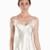Caraco En Soie Aubade Collection Nightwear De Luxe Toi Mon Amour (ex. Soie D'Amour) Coloris Nacre.