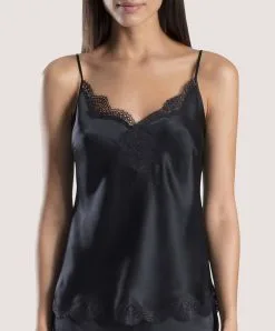 Caraco En Soie Aubade Collection Nightwear De Luxe Toi Mon Amour (ex. Soie D'Amour) Coloris Noir.
