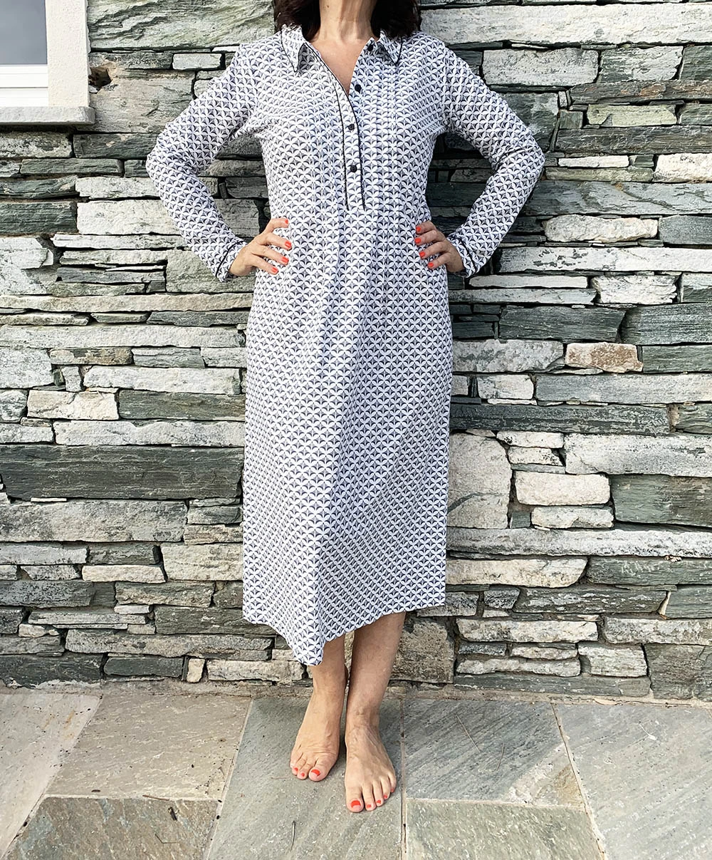 Chemise De Nuit Canat Modèle Nova 07 BIS. 3 Chemise De Nuit Canat Modèle Nova 07 BIS.