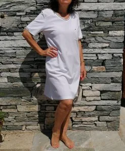 Chemise De Nuit De La Collection Lingerie De Nuit Croco9 De La Marque Canat.