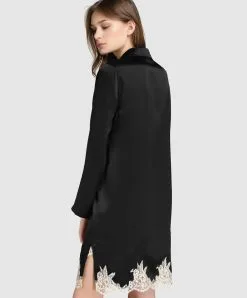 Chemise En Soie Lise Charmel Collection Splendeur Soie. -SOUTIEN-GORGE Soldes Boutique Chemise en soie Lise Charmel Splendeur Soie noir ALC2180 SN 502