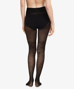 SOUTIEN-GORGE Soldes Boutique -SOUTIEN-GORGE Soldes Boutique Collant Dentelle Petales 20D Chantal Thomass Ligne Bas et Collants Noir TTK650 NOIR 2