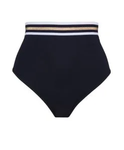 Culotte De Bain Taille Haute Style Rétro Collection Mode Balnéaire Énergie Nautique De Chez Lise Charmel. -SOUTIEN-GORGE Soldes Boutique Culotte de bain taille haute retro Lise Charmel bain Energie nautique bleu encre ABA0235 EN 1001