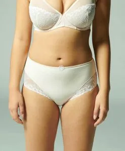 Simone Perele Culotte Taille Haute Simone Pérèle De La Collection De Lingerie Permanente Délice Coloris Poudre. -SOUTIEN-GORGE Soldes Boutique Culotte haute Simone Perele Delice poudre rose pastel 12X770 383 10