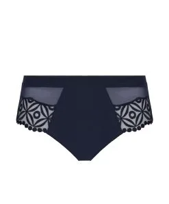 Simone Perele Culotte Taille Haute Instant De Chez Simone Pérèle. -SOUTIEN-GORGE Soldes Boutique Culotte haute Simone Perele Instant Bleu fonce 13H770 541 packshot