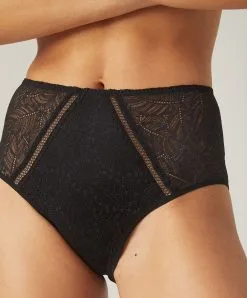 Simone Perele Culotte Haute Simone Pérèle Collection Comète Noir.