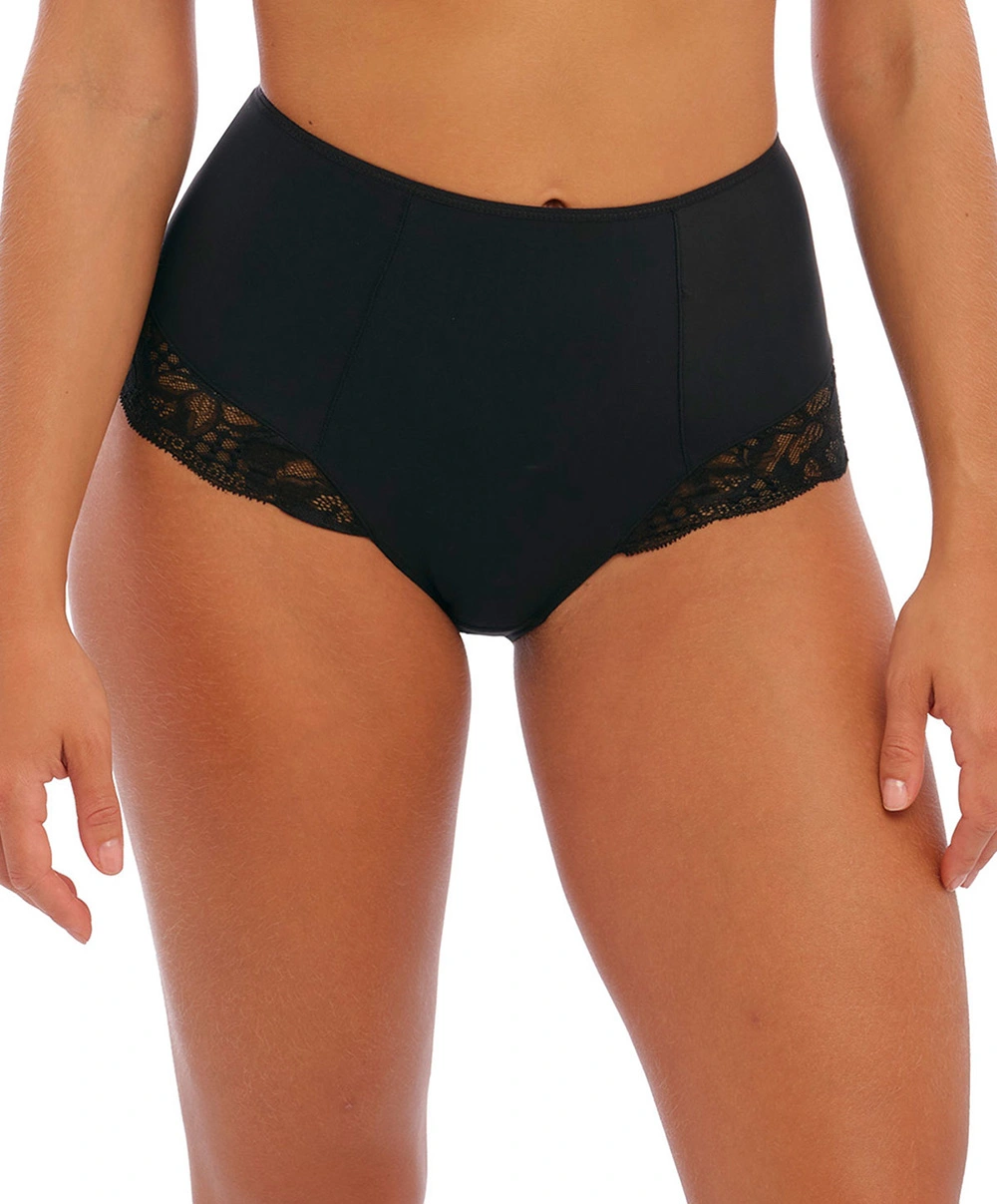 Culotte Haute Dos Opaque Collection Reflect Coloris Noir De Chrez Fantasie Lingerie. 3 Culotte Haute Dos Opaque Collection Reflect Coloris Noir De Chrez Fantasie Lingerie.