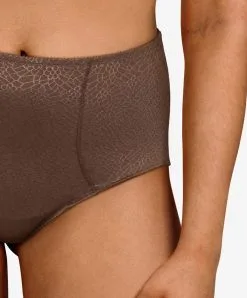 Culotte Taille Haute Collection Lingerie Invisible Grande Taille C Magnifique De La Marque De Lingerie Chantelle, Coloris Noyer. -SOUTIEN-GORGE Soldes Boutique Culotte haute grande taille Chantelle C Magnifique noyer brun C18930 0ST 2