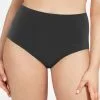 Culotte Haute Grande Taille Grise Invisible Collection Essentielle Soft Stretch De Chez Chantelle.  -SOUTIEN-GORGE Soldes Boutique Culotte haute grande taille Chantelle soft stretch gris profond C11370 0SE 1