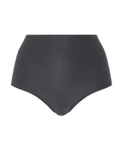 Culotte Haute Grande Taille Grise Invisible Collection Essentielle Soft Stretch De Chez Chantelle.  -SOUTIEN-GORGE Soldes Boutique Culotte haute grande taille Chantelle soft stretch gris profond C11370 0SE 500