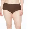 Culotte Haute Grande Taille Brune Invisible Collection Essentielle Soft Stretch De Chez Chantelle. 
