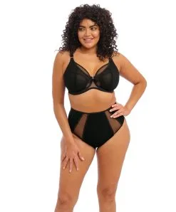 Culotte Haute Grande Taille De La Collection Sachi Par Elomi. 10 Culotte Haute Grande Taille De La Collection Sachi Par Elomi. -SOUTIEN-GORGE Soldes Boutique Culotte haute grande taille Elomi Kintai noir EL301251 BLK 12