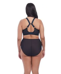 Culotte Haute Grande Taille De La Collection Matilda Par Elomi. -SOUTIEN-GORGE Soldes Boutique Culotte haute grande taille Elomi Matilda unicorn bleu marine EL8906 UNN ensemble dos