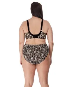 Culotte Haute Grande Taille De La Collection Morgan Par Elomi Lingerie. -SOUTIEN-GORGE Soldes Boutique Culotte haute grande taille Elomi Morgan ocelot Panthere EL4116 OCT ensemble dos