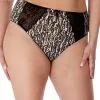 Culotte Haute Grande Taille De La Collection Morgan Par Elomi Lingerie. 2 Culotte Haute Grande Taille De La Collection Morgan Par Elomi Lingerie. -SOUTIEN-GORGE Soldes Boutique Culotte haute grande taille Elomi Morgan ocelot Panthere EL4116 OCT face