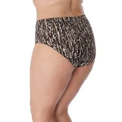 Culotte Haute Grande Taille De La Collection Morgan Par Elomi Lingerie. -SOUTIEN-GORGE Soldes Boutique Culotte haute grande taille Elomi Morgan ocelot Panthere EL4116 OCT profil