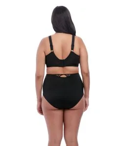 Culotte Haute Grande Taille De La Collection Roxanne Par Elomi. 11 Culotte Haute Grande Taille De La Collection Roxanne Par Elomi. -SOUTIEN-GORGE Soldes Boutique Culotte haute grande taille Elomi Roxanne Noir EL4465 BLK ensemble dos