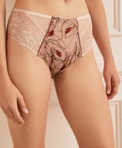 Culotte Haute En Soie Collection Lingerie Séduction Cavalière De La Marque Lise Charmel.