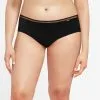 Culotte Menstruelle Graphique Forme Shorty De La Gamme Life Par La Marque Chantelle, Coloris Noir.