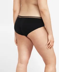 Culotte Menstruelle Graphique Forme Shorty De La Gamme Life Par La Marque Chantelle, Coloris Noir. -SOUTIEN-GORGE Soldes Boutique Culotte menstruelle graphique Chantelle Life noir C16L40 011 2