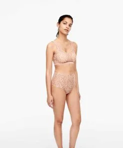 Culotte Haute Léopard Invisible Collection Soft Stretch De Chez Chantelle Paris.  -SOUTIEN-GORGE Soldes Boutique Culotte taille haute Chantelle soft stretch leo neutral panthere C11D70 0QR 4