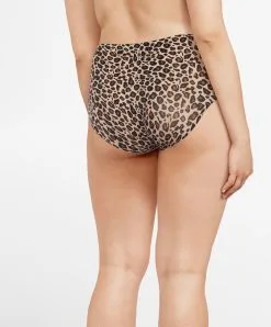 Culotte Haute Léopard Invisible Collection Soft Stretch De Chez Chantelle Paris.  -SOUTIEN-GORGE Soldes Boutique Culotte taille haute Chantelle soft stretch leopard nude panthere C11D70 0OZ 2