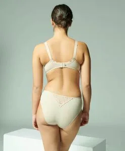 Simone Perele Culotte Taille Haute Simone Pérèle Collection De Lingerie Permanente Andora Coloris Peau Rosée.  -SOUTIEN-GORGE Soldes Boutique Culotte taille haute Simone Perele Andora peau rosee chair 131777 739 4