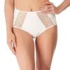 Culotte Taille Haute Collection De Lingerie Quotidienne Lisse Coloris Blanc Par Wacoal. 