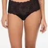 Culotte Taille Haute Soft Stretch Chantelle.  -SOUTIEN-GORGE Soldes Boutique Culotte taille haute dentelle Chantelle soft stretch noir C11G80 011