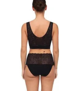 Culotte Taille Haute Soft Stretch Chantelle.  -SOUTIEN-GORGE Soldes Boutique Culotte taille haute dentelle Chantelle soft stretch noir C11G80 011 3
