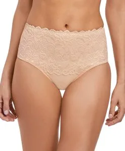 Slip Gainant Taille Haute Opaque Et Couvrant Collection Eglantine De Chez Wacoal