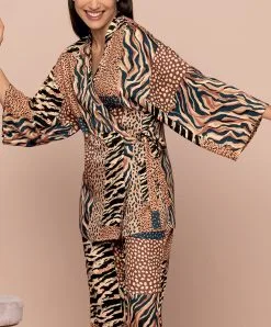 ANTIGEL DE LISE CHARMEL Déshabillé Collection Disco Dentelle Coloris Cuivre De Chez Antigel Par Lise Charmel.