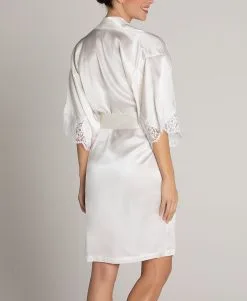 Déshabillé Court En Soie Lise Charmel Collection Splendeur Soie Coloris écru Nacre (=ivoire). -SOUTIEN-GORGE Soldes Boutique Deshabille en soie Lise Charmel Splendeur soie ecru nacre ivoire ALC2080 EN 2