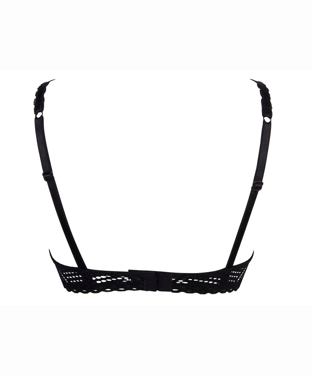 ANTIGEL DE LISE CHARMEL Soutien-gorge Noir Couvrant à Armatures Collection Tressage Graphique De Antigel Par Lise Charmel. 4 ANTIGEL DE LISE CHARMEL Soutien-gorge Noir Couvrant à Armatures Collection Tressage Graphique De Antigel Par Lise Charmel. – Image 2