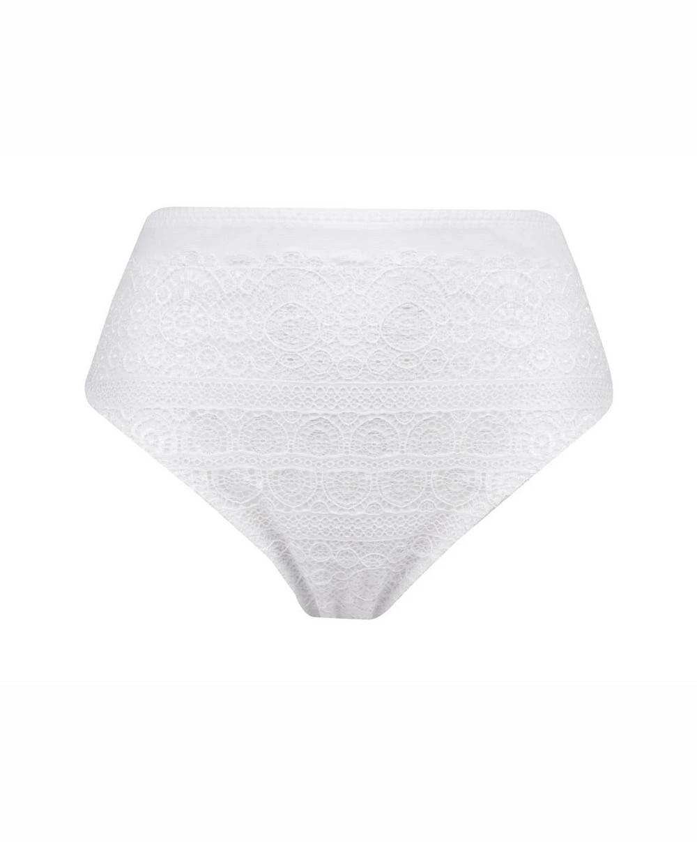 Slip Taille Haute Antigel De Lise Charmel De La Collection Sensualité Douceur Au Coloris Blanc. 3 Slip Taille Haute Antigel De Lise Charmel De La Collection Sensualité Douceur Au Coloris Blanc.