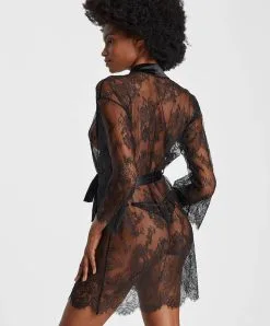 Kimono Aubade De La Collection Histoire D'un Soir. 9 Kimono Aubade De La Collection Histoire D'un Soir. -SOUTIEN-GORGE Soldes Boutique Kimono histoire d un soir Aubade noir RZ65 NOIR 2